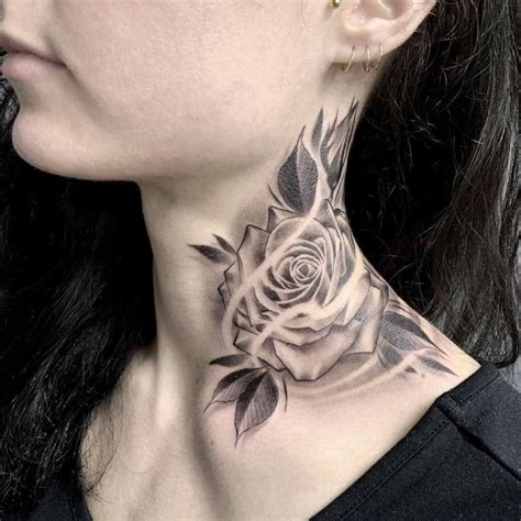 Women S Side Neck Tattoo Designs
