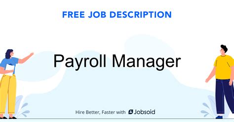 Payroll Manager Job Description Jobsoid