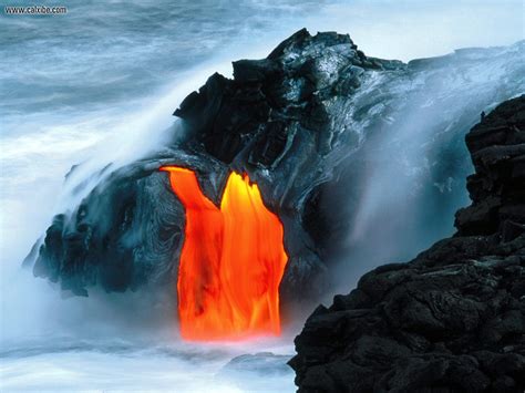 Nature Lava Flow From Kilauea Volcano Hawaii Picture Nr 17398