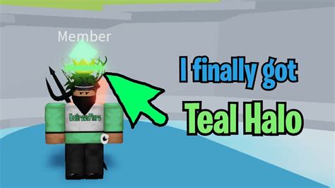I Got The Teal Halo In Tower Of Hell Roblox Youtube