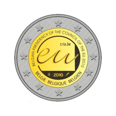 Commémorative 2 Euros Belgique 2010 Unc Présidence De La Belgique à L
