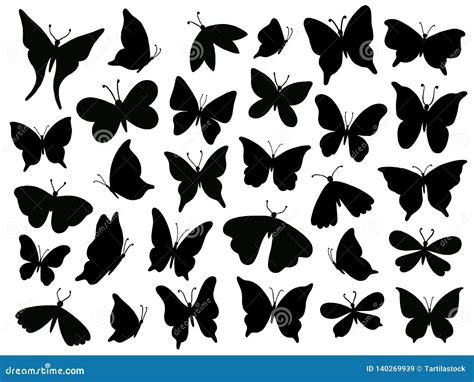 Papillon Silhouette Mariposa Butterfly Wing Moth Wings Silhouettes