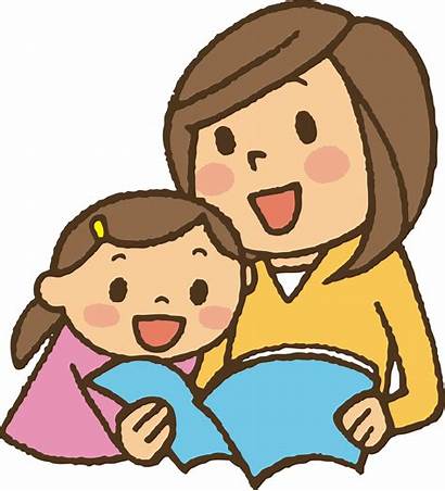 Clipart Reading Sharing Transparent Mother Read Boy