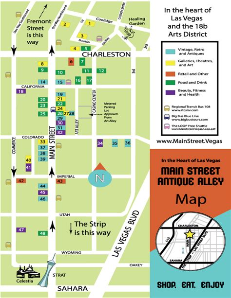 Main Street Las Vegas | Antique Alley Map