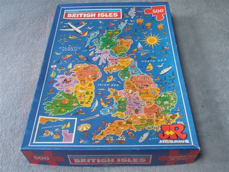 Jr Jigsaws Picture Map Of The British Isles 500 Piece Map Jigsaw Puzzle