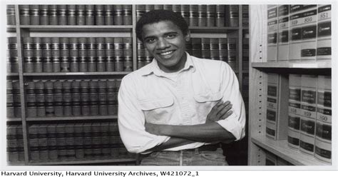 Barack Obama While A Student At Harvard Law School Ca 1990