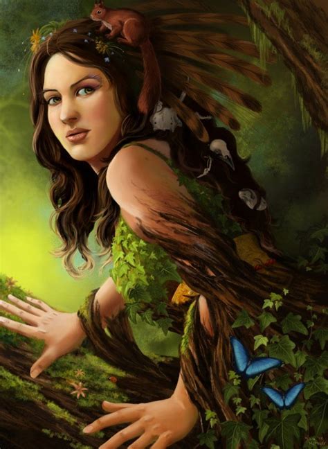Goddess Of The Forest Mother Nature Goddess Nature Goddess Goddess Art
