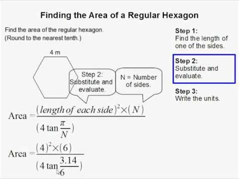 Here we will discuss about the perimeter and area of a regular hexagon and some example problems. How to Find the Area of a Regular Hexagon - YouTube