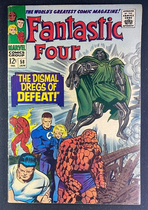 Fantastic Four 1961 58 Fn 60 Doctor Doom Silver Surfer App Jack