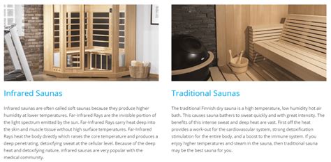 Whats The Difference Between A Tradition And Infrared Sauna
