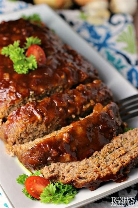 The beans are seasoned with onion, bell pepper, spices, hot sauce and. Best BBQ Meatloaf | Renee's Kitchen Adventures - easy recipe for BBQ meatloaf made with ground ...