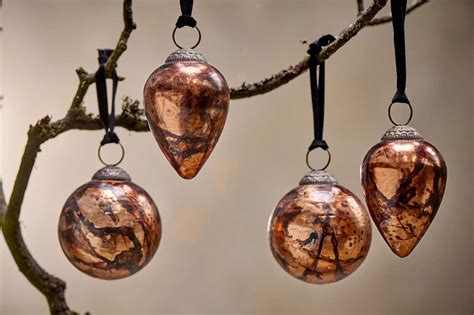 Jalshara Baubles Antique Copper Set Of 4 Nkuku