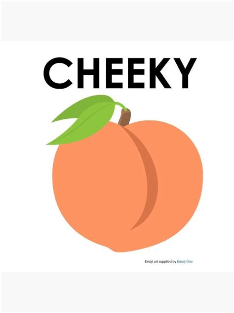 Cheeky Peach Emoji Sticker By Lissmac Redbubble