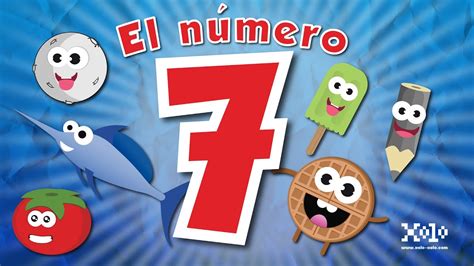 El Número 7 En Español Para Niños Videos Aprende Youtube