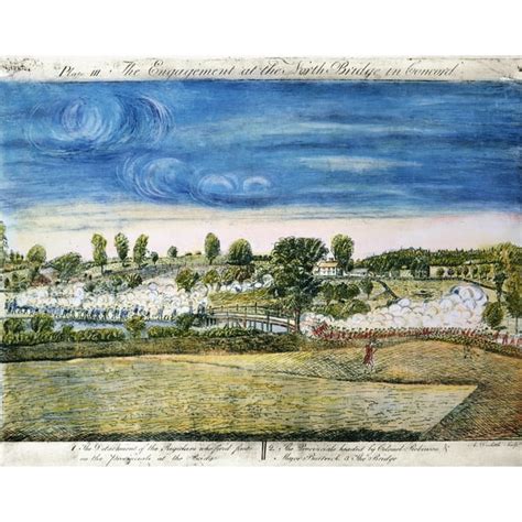 Stretched Canvas Art Battle Of Concord 1775 Nthe Engagement At The