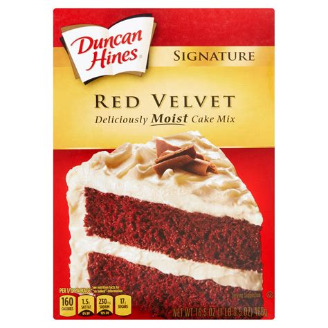 Duncan Hines Signature Red Velvet Moist Cake Mix 165 Oz Home And Garden