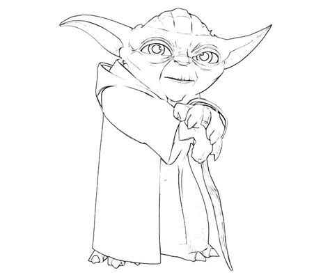 Master Yoda Coloring Page Simple Yoda Drawing At Getdrawings Free