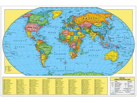 Write And Wipe World Wall Map At Lakeshore Learning