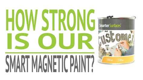 Magnetic Paint Strength Test Strongest Ever Magnetic Paint Youtube