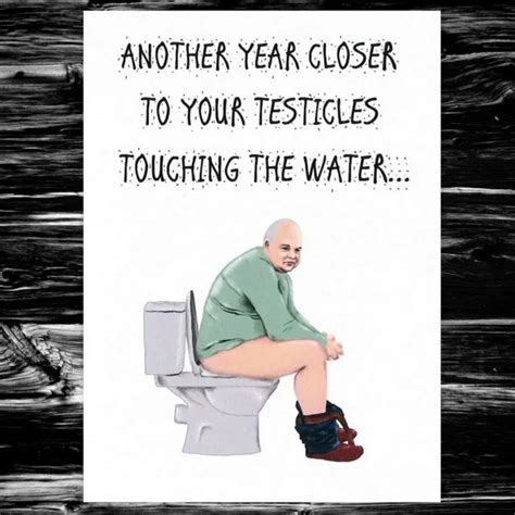 Funny Birthday Card Rude Adult Humour For Him Men Male Testicles £3