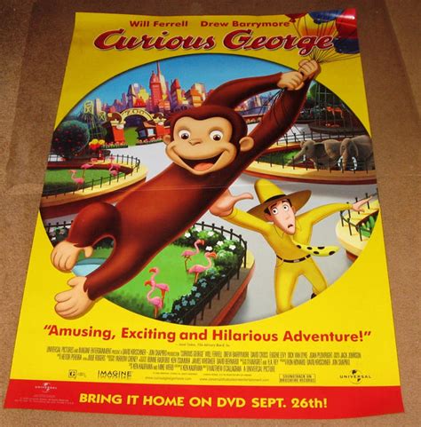 Curious George Movie Poster 27x40 Used Mason City Poster Company