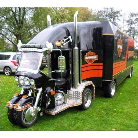 Now Thats Just Wild A Harley Davidson Motor Semi Truck Humor