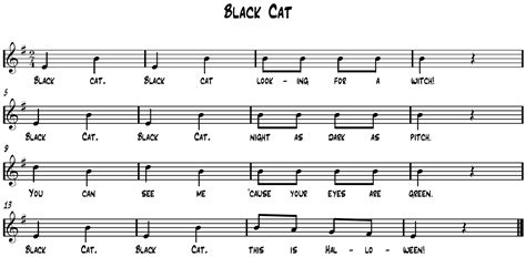 The theme song of black cat, full version and in hd. Black Cat Extension Activities - Music a la Abbott - Amy ...