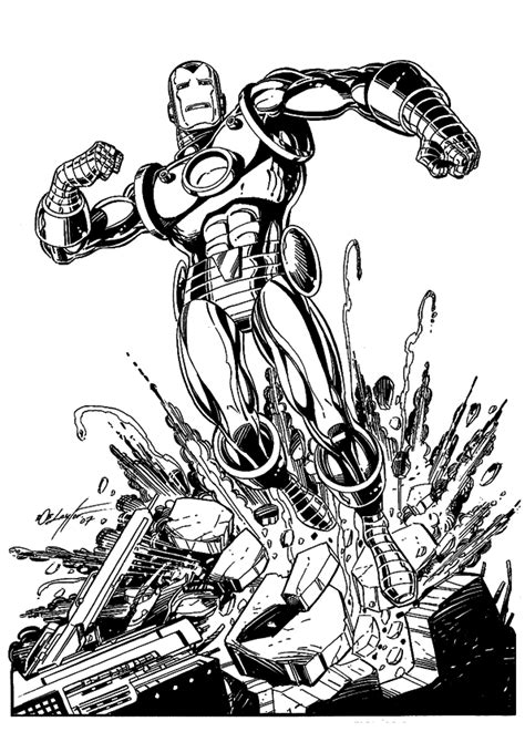 Iron Man Coloring Pages Racelinda