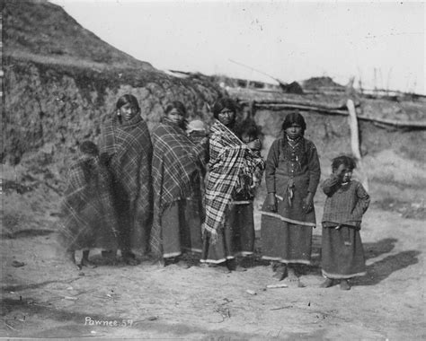 Pawnee Indian Women And Children Kansas Memory Kansas Historical