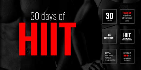 30 Days Of Hiit 30 Day Fitness Fitness Body Fitness Motivation