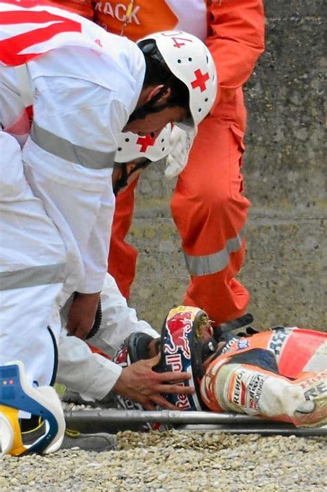 Xavier mir treated a spiral fracture of the distal third of marc's right fibula. Márquez suffers violent crash at Mugello - MARCA.com ...