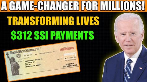 "Transforming Lives: The $312 SSI Boost – A Game-Changer for Millions