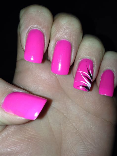 Pin By Heather Robinson On Nails Pink Shellac Nails Multicolored