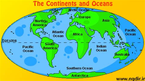 ocean mapक लग तसबर परणम Continents and oceans Map of continents Social studies maps
