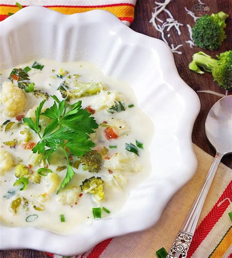 Healthy Cauliflower And Broccoli Soup