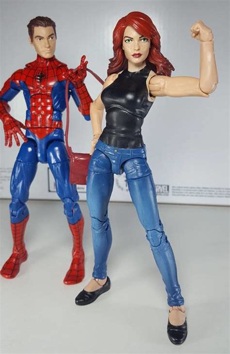 Marvel Legends Mary Jane Spider Man Two Pack In Hand Photos Marvel