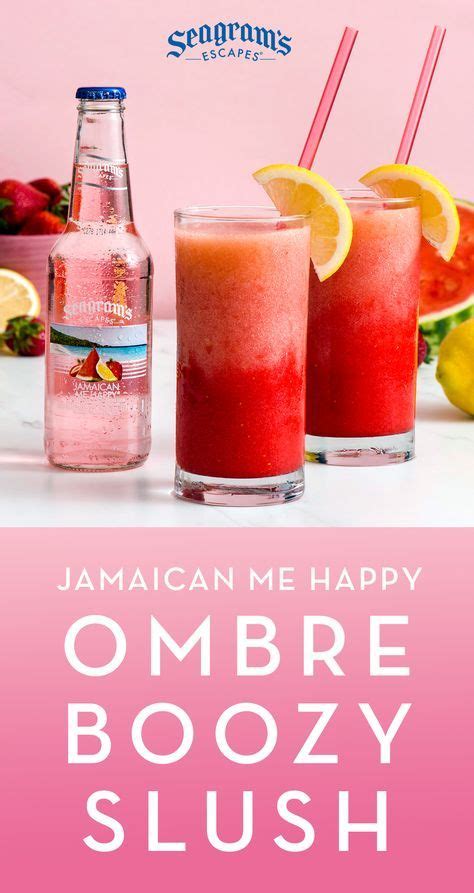 Jamaican Me Happy Slushie Blended With Fresh Fruit Perfect For Summer