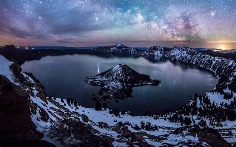 Crater Lake National Park At Night Luvthat