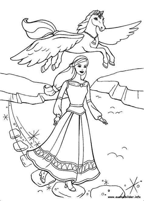 Barbie und der geheimnisvolle Pegasus malvorlagen