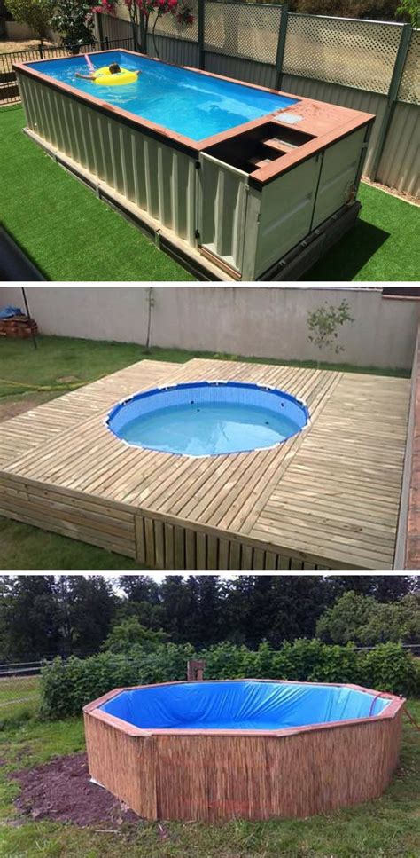 Tarp diy swimming pool ideas. ingeniousplanet.com | Diy backyard, Pool landscaping ...