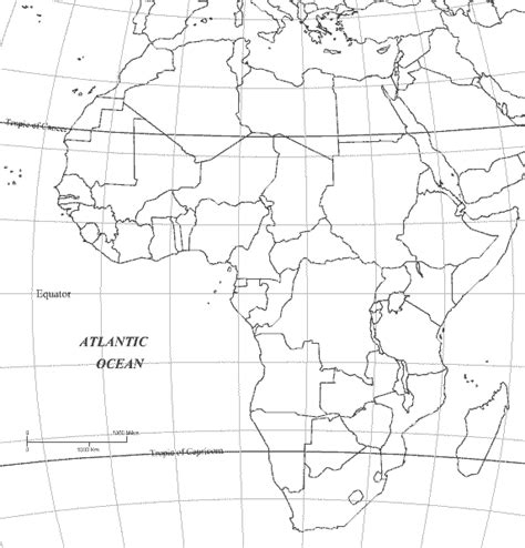 Blank Africa Map Outline