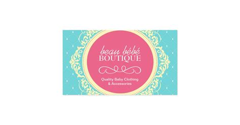 Customizable Baby Boutique Business Card Zazzle