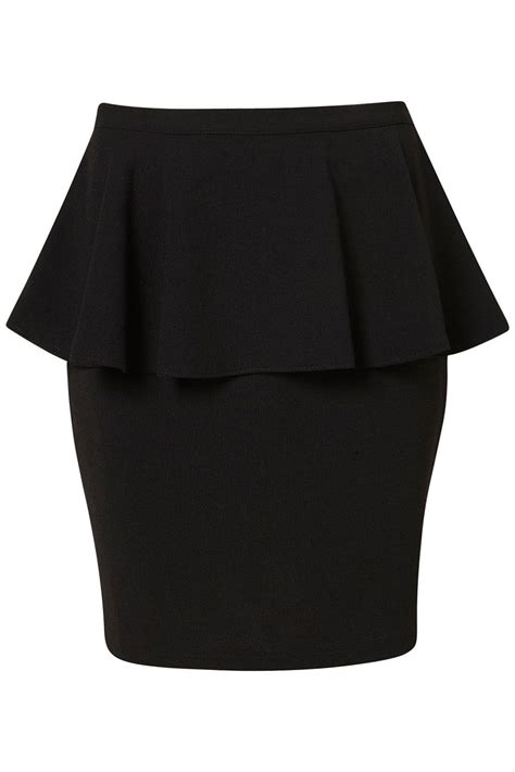 Black Textured Peplum Skirt Price 6800 Black Betty Peplum Skirt Boring Clothes World Of