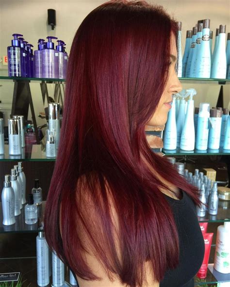 50 Shades Of Burgundy Hair Color Dark Maroon Red Wine Red Violet Redhaircolor Maroon Hair