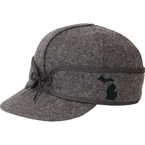 Original Charcoal Wool Cap With State Stormy Kromer