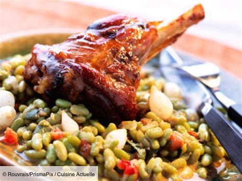 Souris dagneau aux flageolets Recette