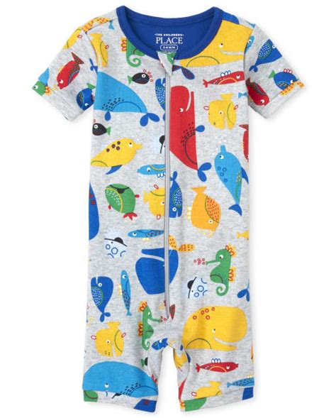 Toddler Boy One Piece Footed Pajamas The Childrens Place Free