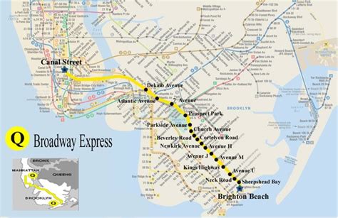 Nyc Subway Map Q Train United States Map