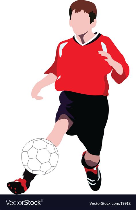 Soccer Player Royalty Free Vector Image Vectorstock