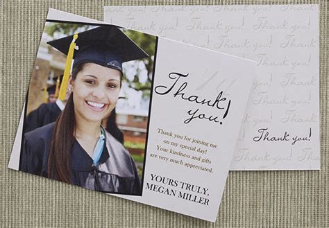 Printable Thank You Graduation Cards